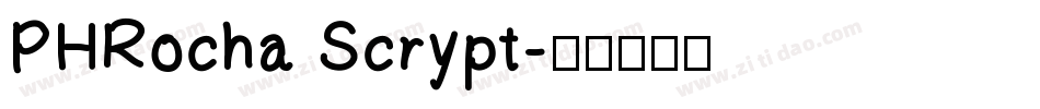 PHRocha Scrypt字体转换